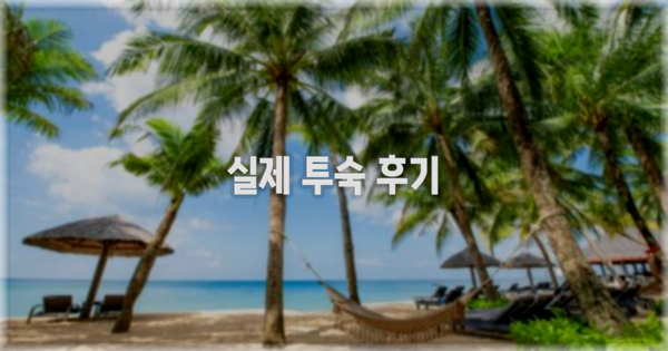 💬 실제 투숙 후기