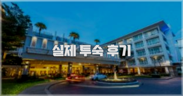 💬 실제 투숙 후기